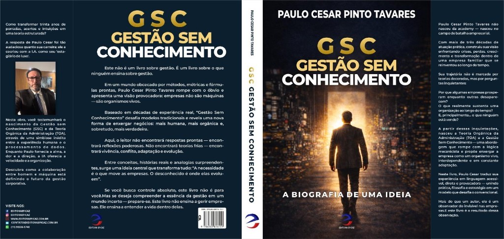 Capa do livro GSC Gestão Sem Conhecimento